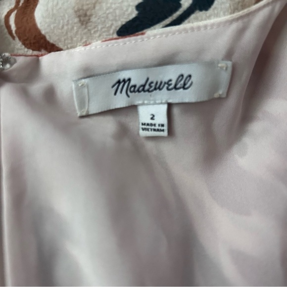 Madewell Flutter-Sleeve Ruffle-Waist Midi Dress in Brushing Up Sz 2 - Picture 10 of 10